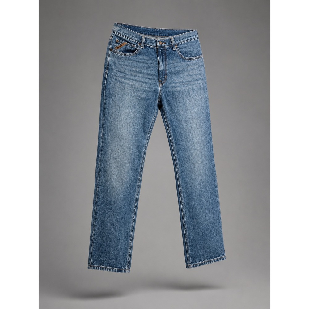 Ariat Rebar M4 Basic Relaxed Boot Cut Jeans Mens 34x34 Blue Carbine 10016221